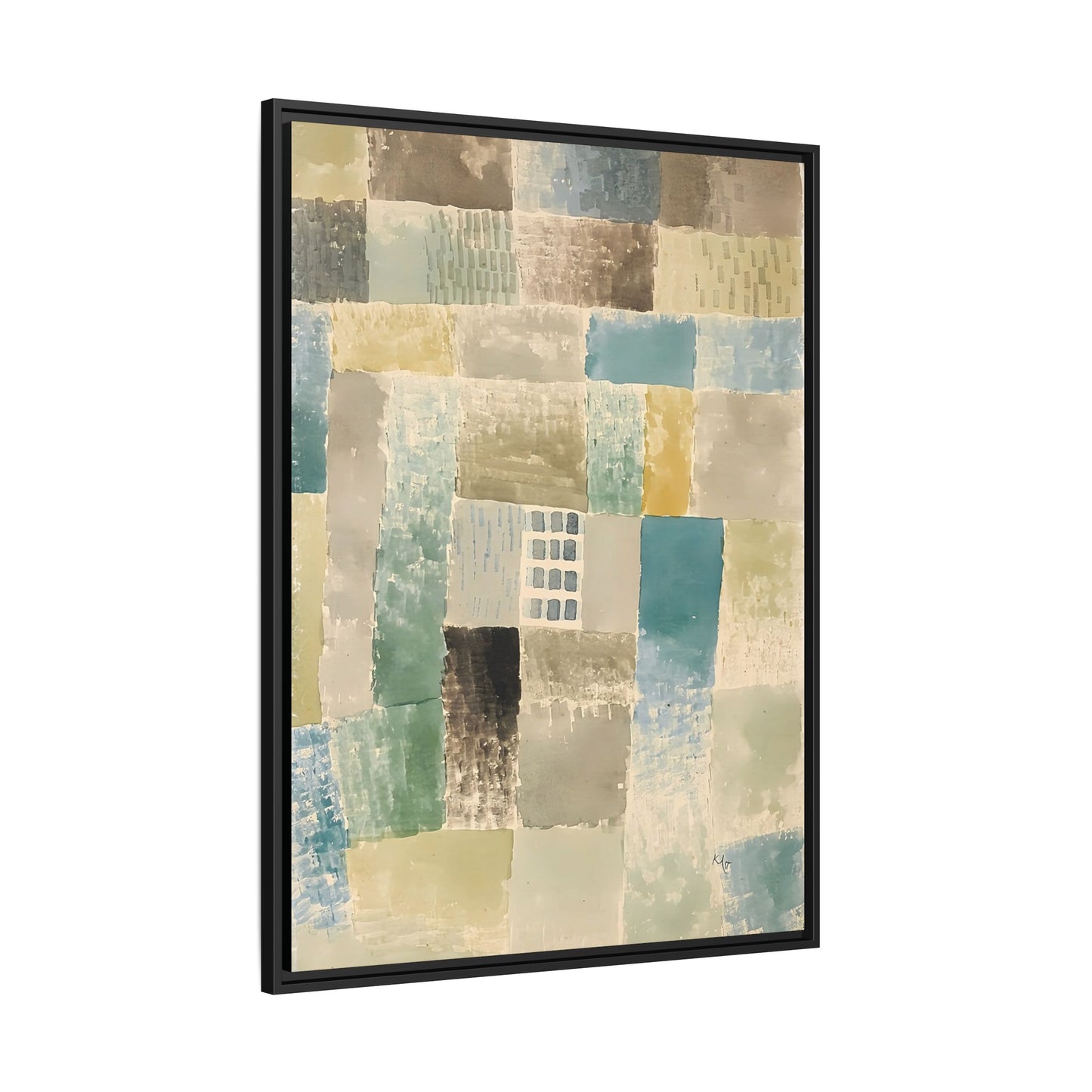 First house of a settlement (1926) by Paul Klee / Toile encadrée sur caisse américaine