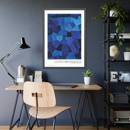 Komposition in Blau (1931) by Otto Freundlich  / Affiche Encadrée série ART's Collection