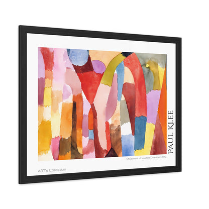 Movement of Vaulted Chambers (1915) by Paul Klee / Affiche Encadrée série ART's Collection