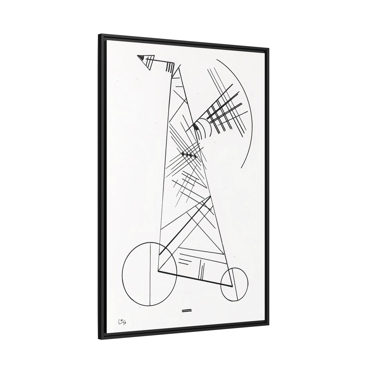 Ohne Titel (1930) by Wassily Kandinsky / Toile encadrée sur caisse américaine
