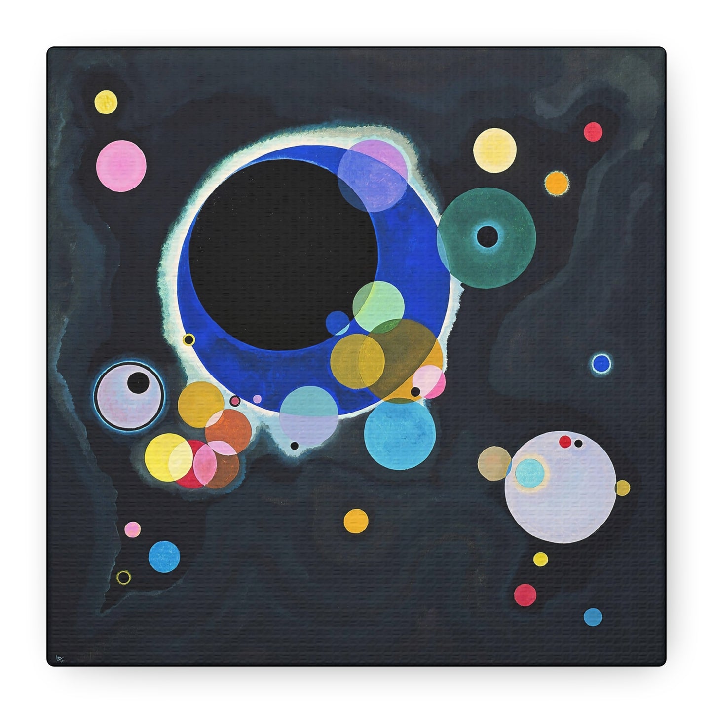 Several Circles (1926) by Wassily Kandinsky  / Reproduction Fine Art sur Toile / Epaisseur 3,2cm - 1'25 po