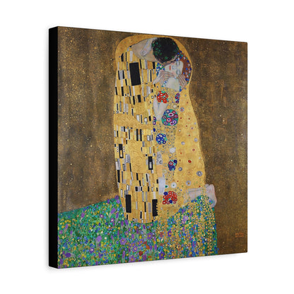The kiss - lovers (1908) by Gustav Klimt / Reproduction Fine Art sur Toile / Flanc Large Epaisseur 3.2 cm - 1.25 inch