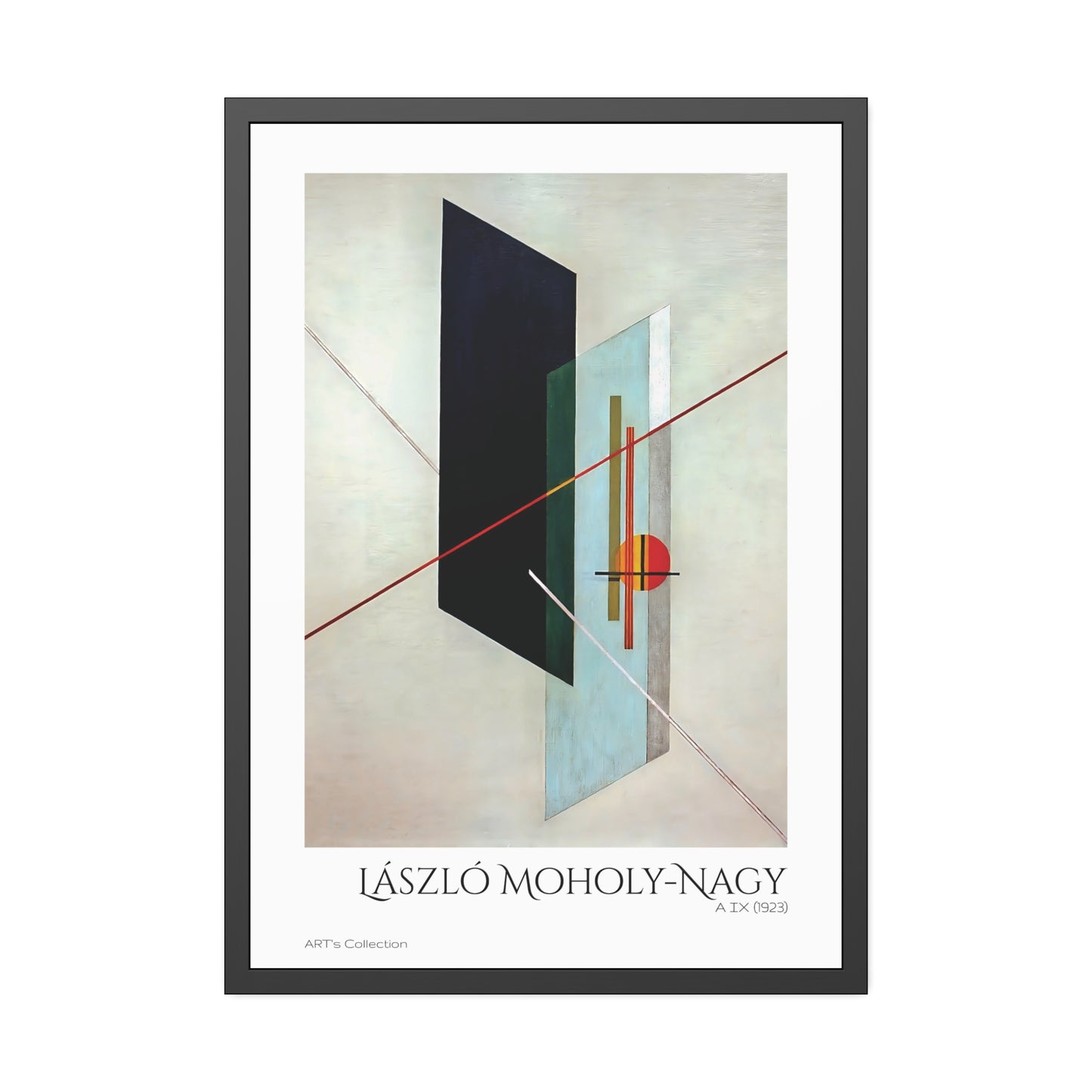 A IX (1923) by László Moholy-Nagy  / Affiche Encadrée série ART's Collection