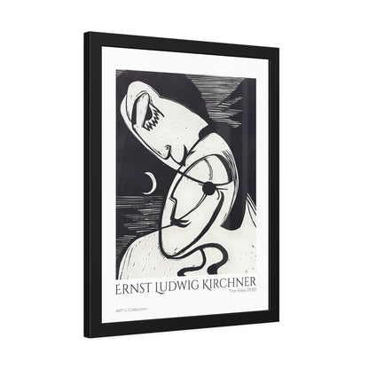 The Kiss (1930) by Ernst Ludwig Kirchner / Affiche Encadrée série ART's Collection
