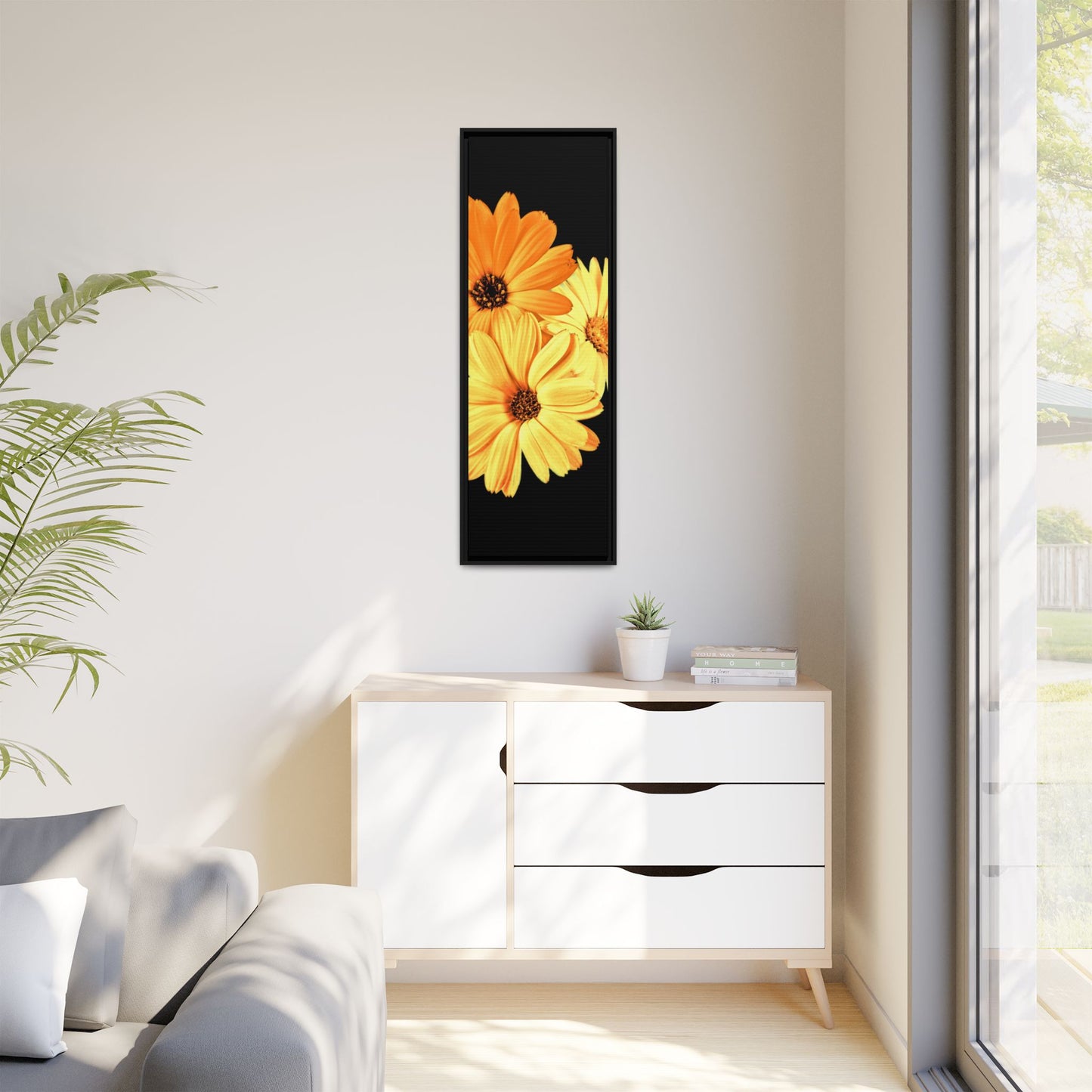 Collection Signature "FLORAL Numéro 8" sur Toile encadrée avec caisse américaine