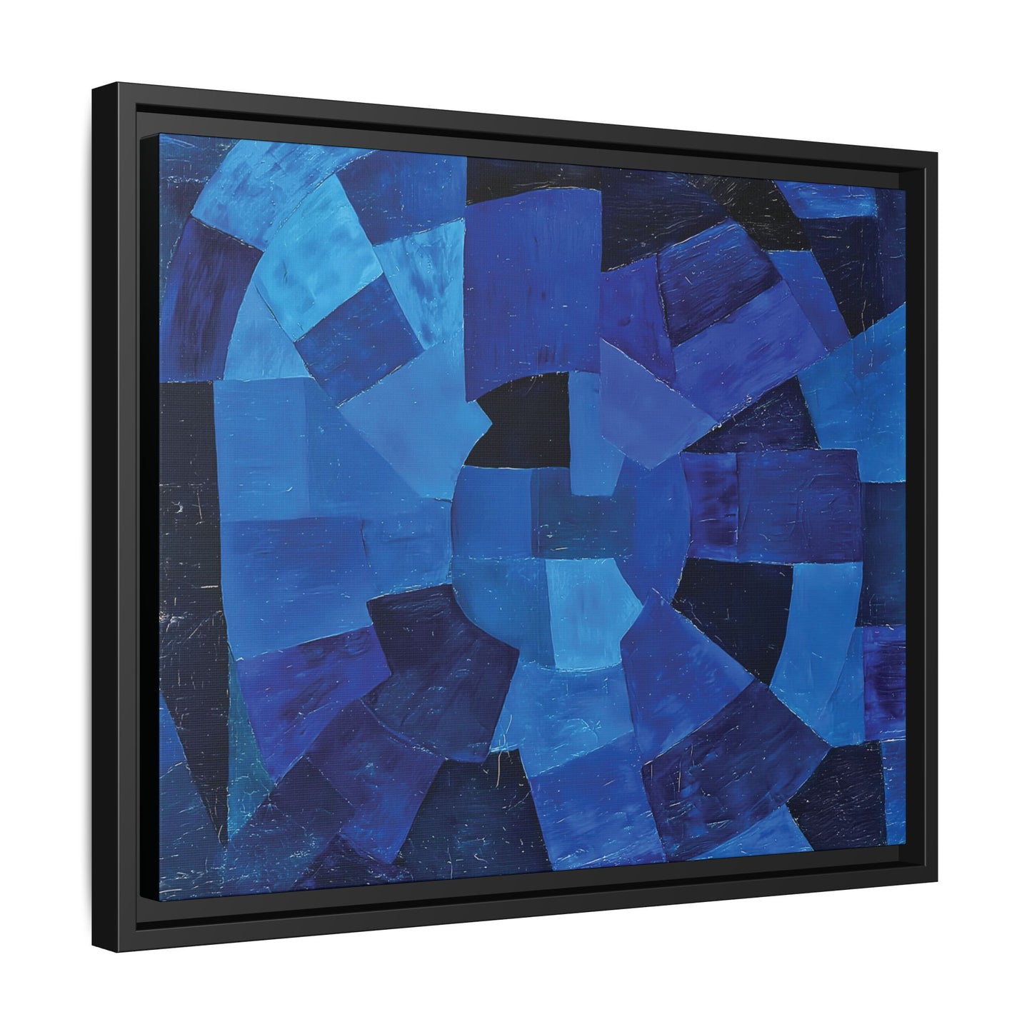 Komposition in Blau (1931) by Otto Freundlich / Toile encadrée sur caisse américaine