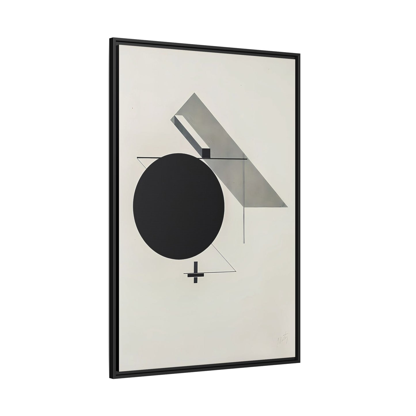Kestnermappe Proun, Rob. Levnis and Chapman GmbH Hannover #5 (1923) by El Lissitzky / Toile encadrée sur caisse américaine