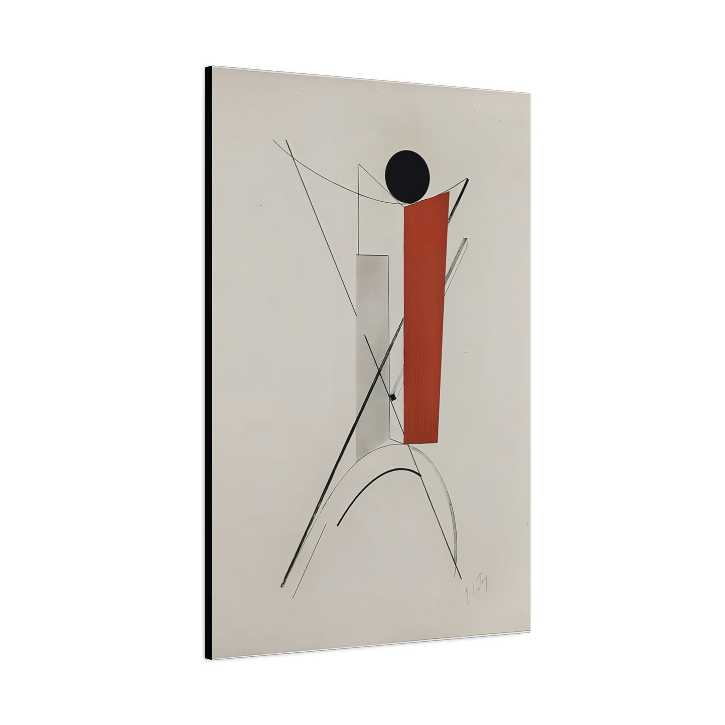Kestnermappe Proun, Rob. Levnis and Chapman GmbH Hannover #2 (1923) by El Lissitzky / Reproduction Fine Art sur Toile / 3.2 cm - 1.25 inch