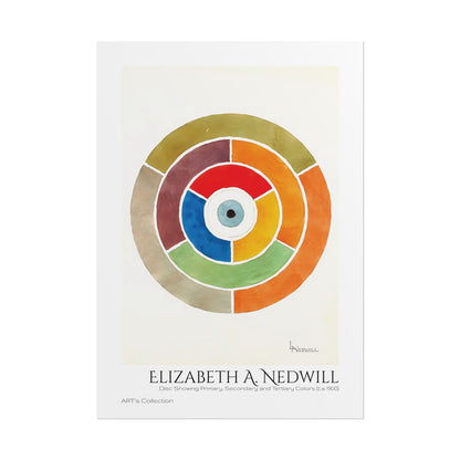 Disc Showing Primary, Secondary and Tertiary Colors (ca 1900) by Elizabeth A. Nedwill / Affiche imprimée - Série ART's Collection