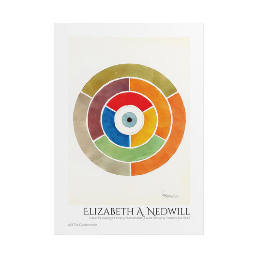 Disc Showing Primary, Secondary and Tertiary Colors (ca 1900) by Elizabeth A. Nedwill / Affiche imprimée - Série ART's Collection