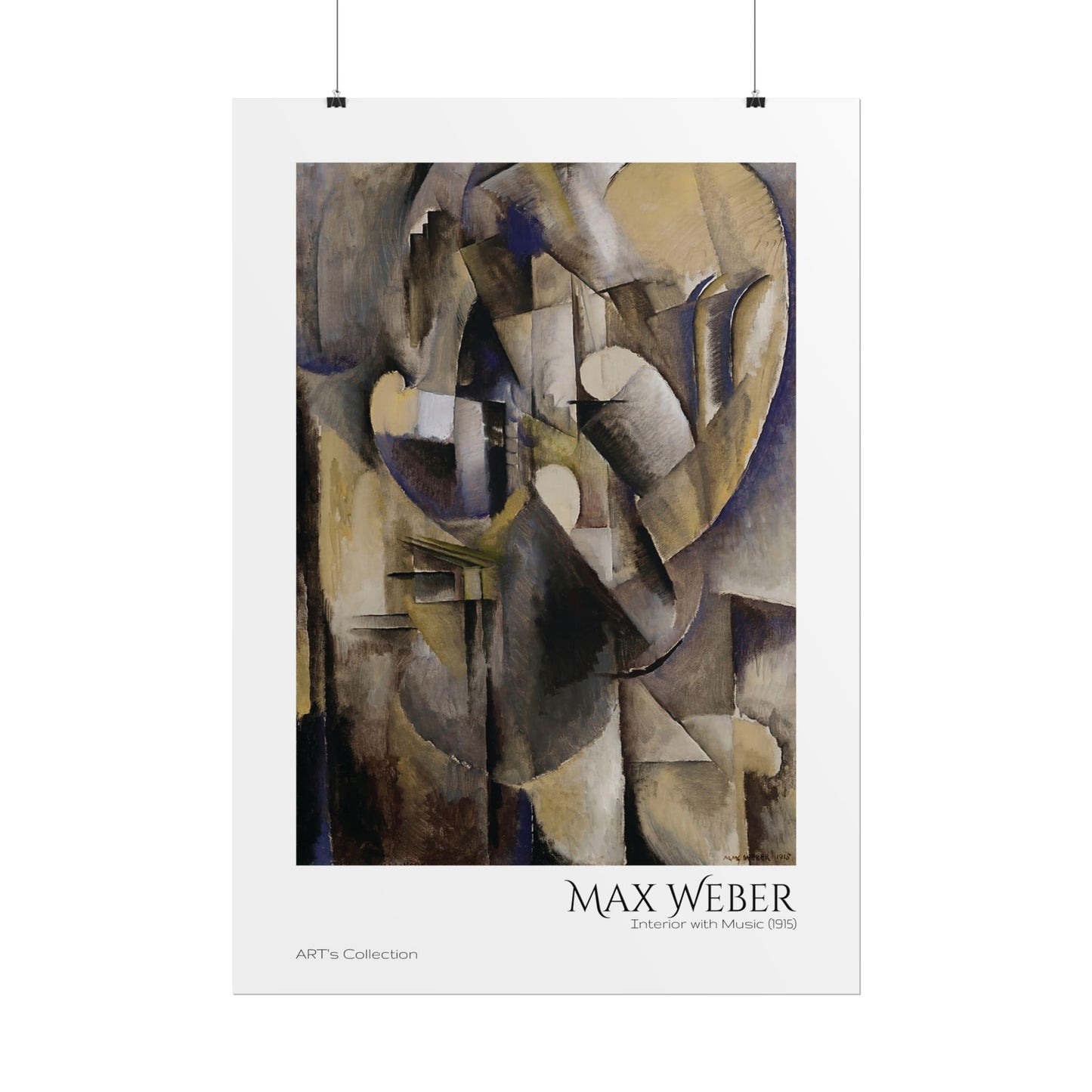 Interior with Music (1915) by Max Weber / Affiche imprimée - Série ART's Collection