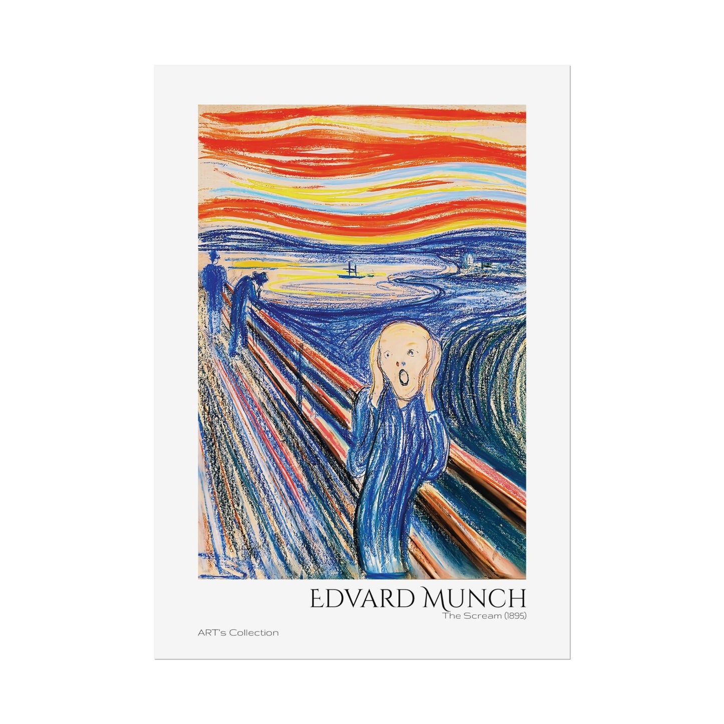 The Scream (1895) color version by Edvard Munch / Affiche imprimée - Série ART's Collection