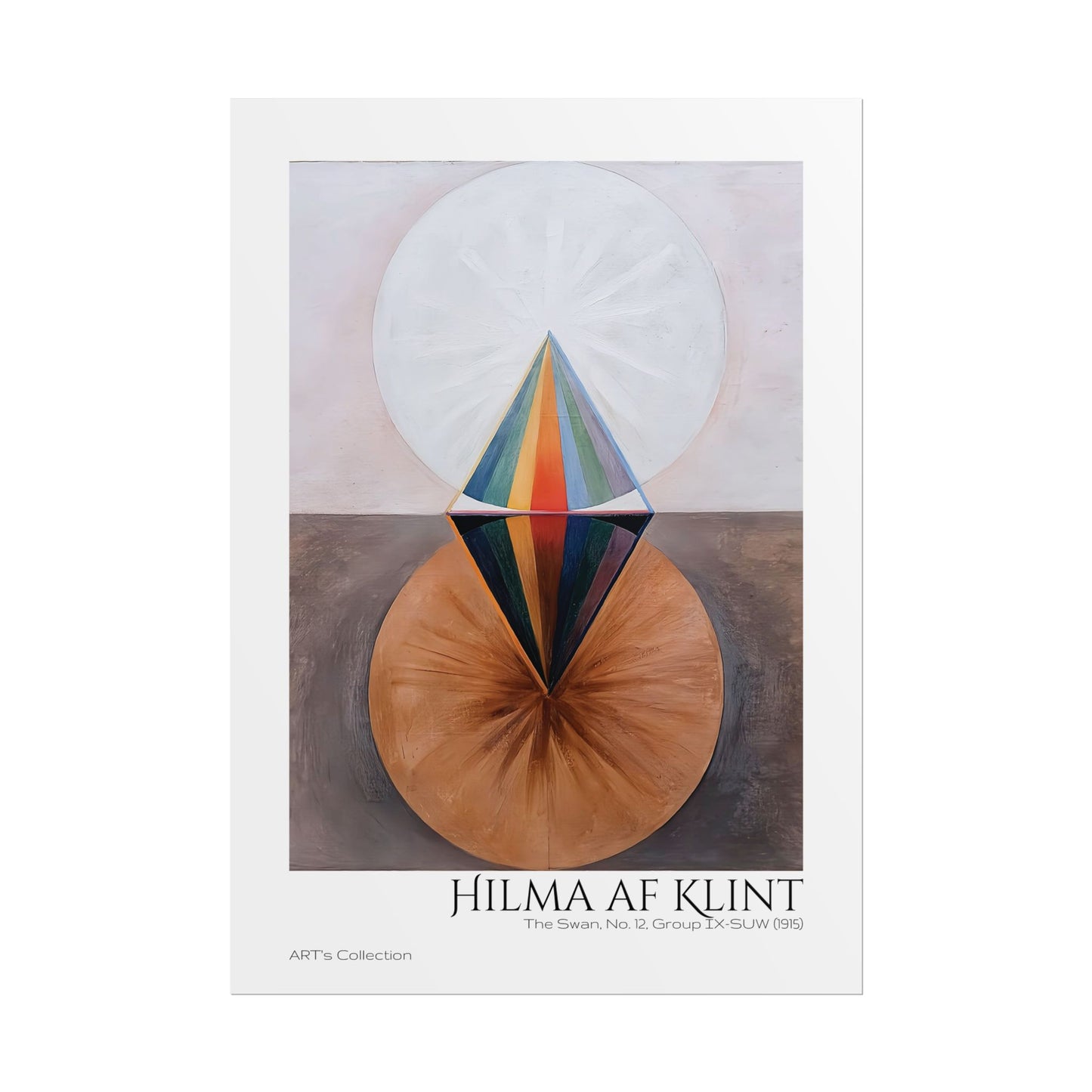 The Swan, No. 12, Group IX-SUW (1915)  by Hilma af Klint  / Affiche imprimée - Série ART's Collection
