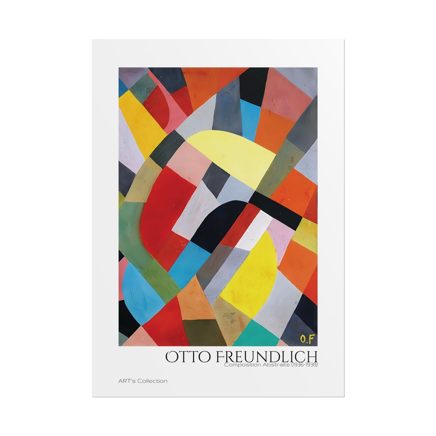 Composition Abstraite (1936-1938) by Otto Freundlich / Affiche imprimée - Série ART's Collection