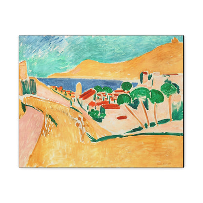 Collioure en août (autour de 1911) by Henri Matisse / Reproduction Fine Art sur Toile / Flanc Large Epaisseur 3.2 cm - 1.25 inch