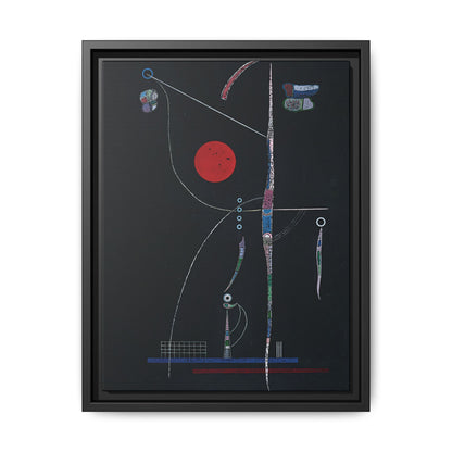L' accent Rouge (1938) by Wassily Kandinsky / Toile encadrée sur caisse américaine