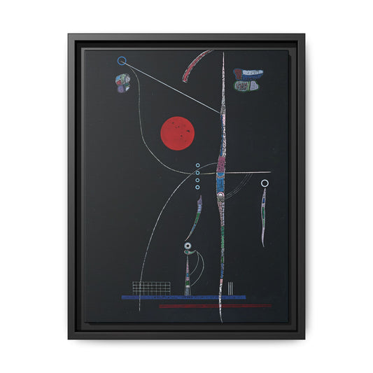 L' accent Rouge (1938) by Wassily Kandinsky / Toile encadrée sur caisse américaine