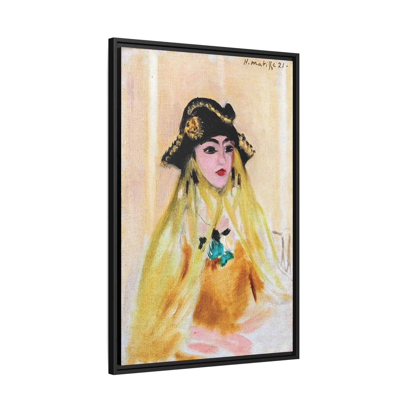 Ancilla (1921) by Henri Matisse / Toile encadrée sur caisse américaine