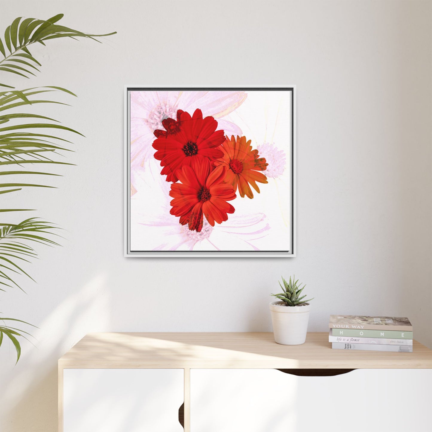 Collection Signature "FLORAL Numéro 20" sur Toile encadrée avec caisse américaine