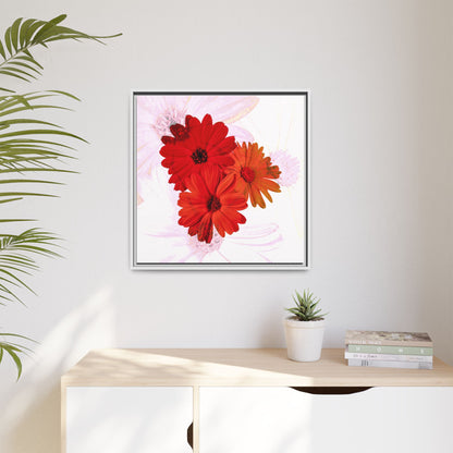 Collection Signature "FLORAL Numéro 20" sur Toile encadrée avec caisse américaine