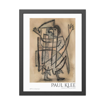 Maske mit Sense (1927) by Paul Klee / Affiche Encadrée série ART's Collection