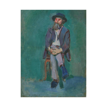 Homme assis (1900) by Henri Matisse / Reproduction Fine Art sur Toile /  Epaisseur 3.2 cm - 1.25 inch