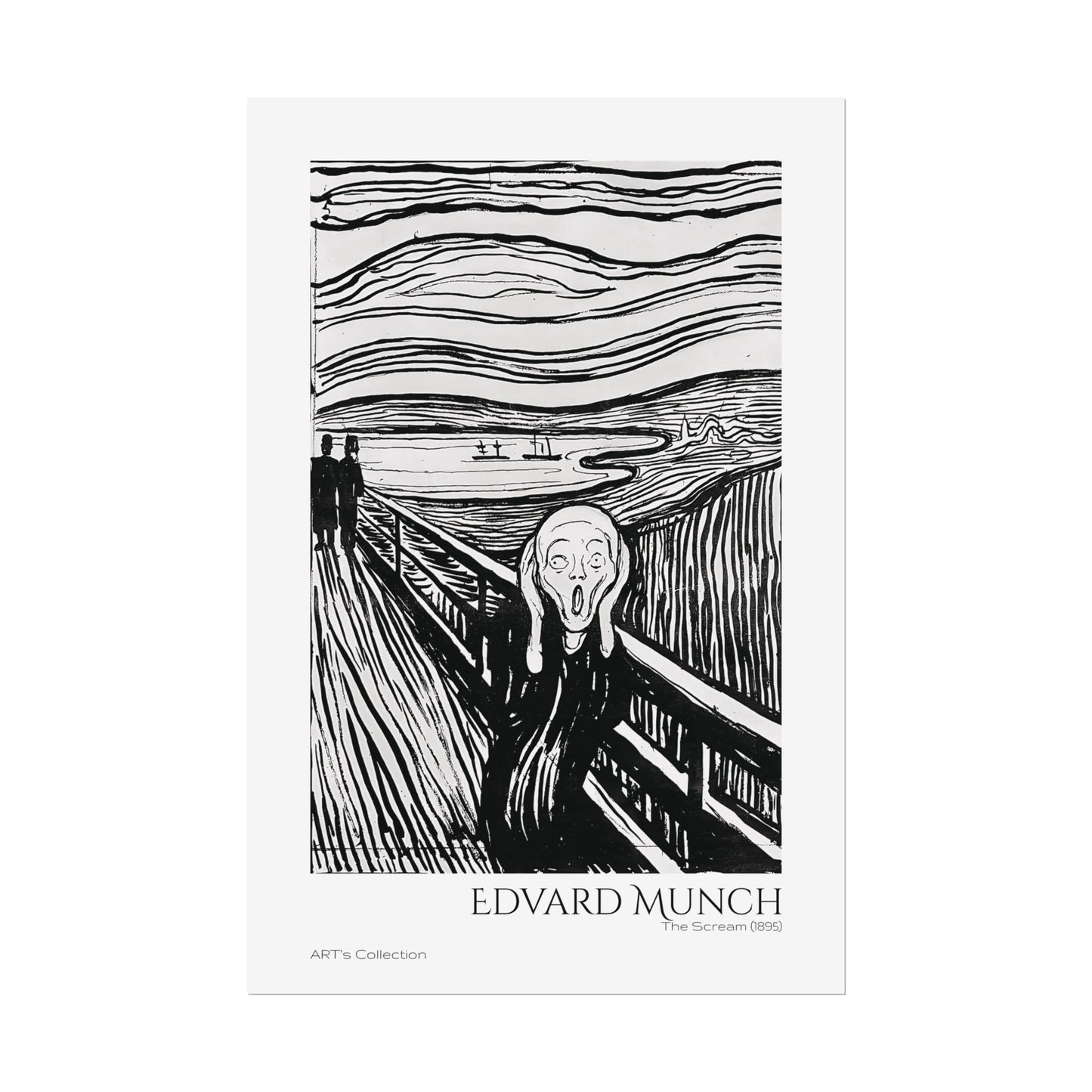 The Scream (1895) by Edvard Munch / Affiche imprimée - Série ART's Collection