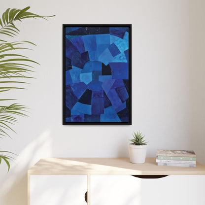 Komposition in Blau (1931) by Otto Freundlich / Toile encadrée sur caisse américaine