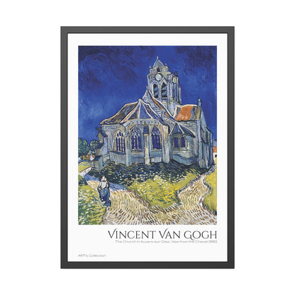 The Church in Auvers-sur-Oise, View from the Chevet (1890)  by Vincent Van Gogh / Affiche Encadrée série ART's Collection