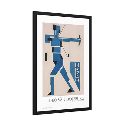 Design for Poster (1919) by Theo van Doesburg  / Affiche Encadrée série ART's Collection