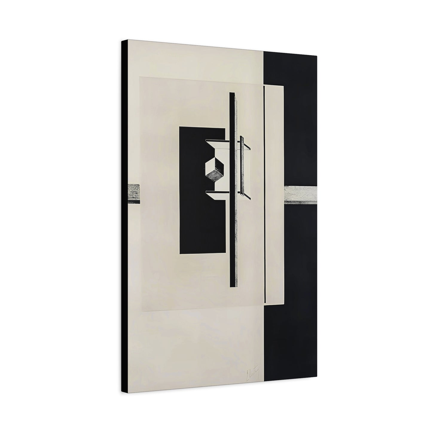 Kestnermappe Proun, Rob-1. Levnis and Chapman GmbH Hannover #7 (1923) by El Lissitzky / Reproduction Fine Art sur Toile / 3.2 cm - 1.25 inch