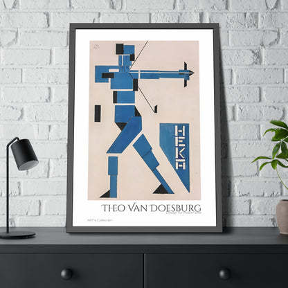 Design for Poster (1919) by Theo van Doesburg  / Affiche Encadrée série ART's Collection