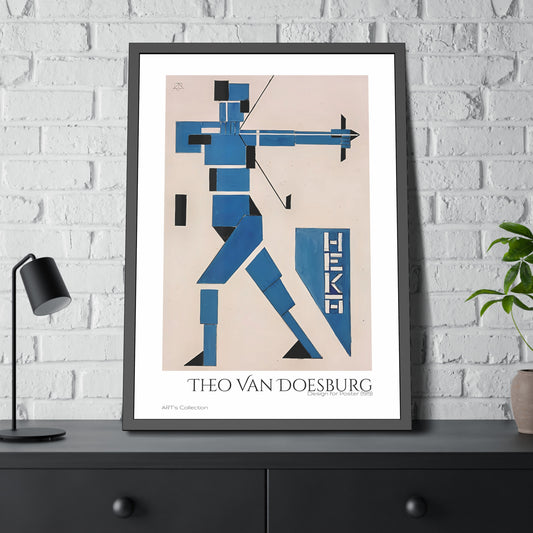 Design for Poster (1919) by Theo van Doesburg  / Affiche Encadrée série ART's Collection