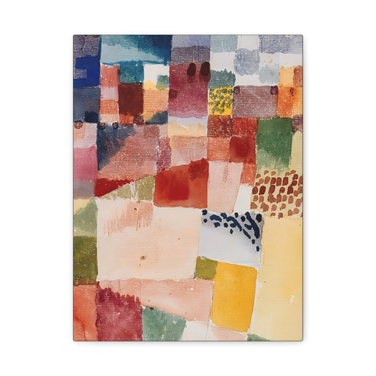 Motif from Hammamet (1914) by Paul Klee  / Reproduction Fine Art sur Toile / Epaisseur 3,2cm - 1'25 po