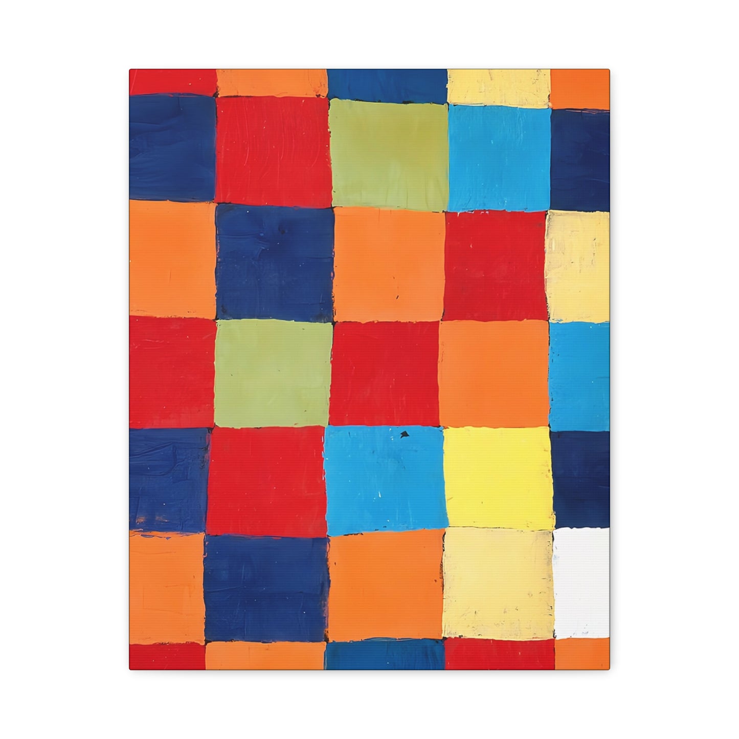 Color chart Qu 1 (1930) by Paul Klee / Reproduction Fine Art sur Toile / Large Epaisseur 3.2 cm - 1.25 inch