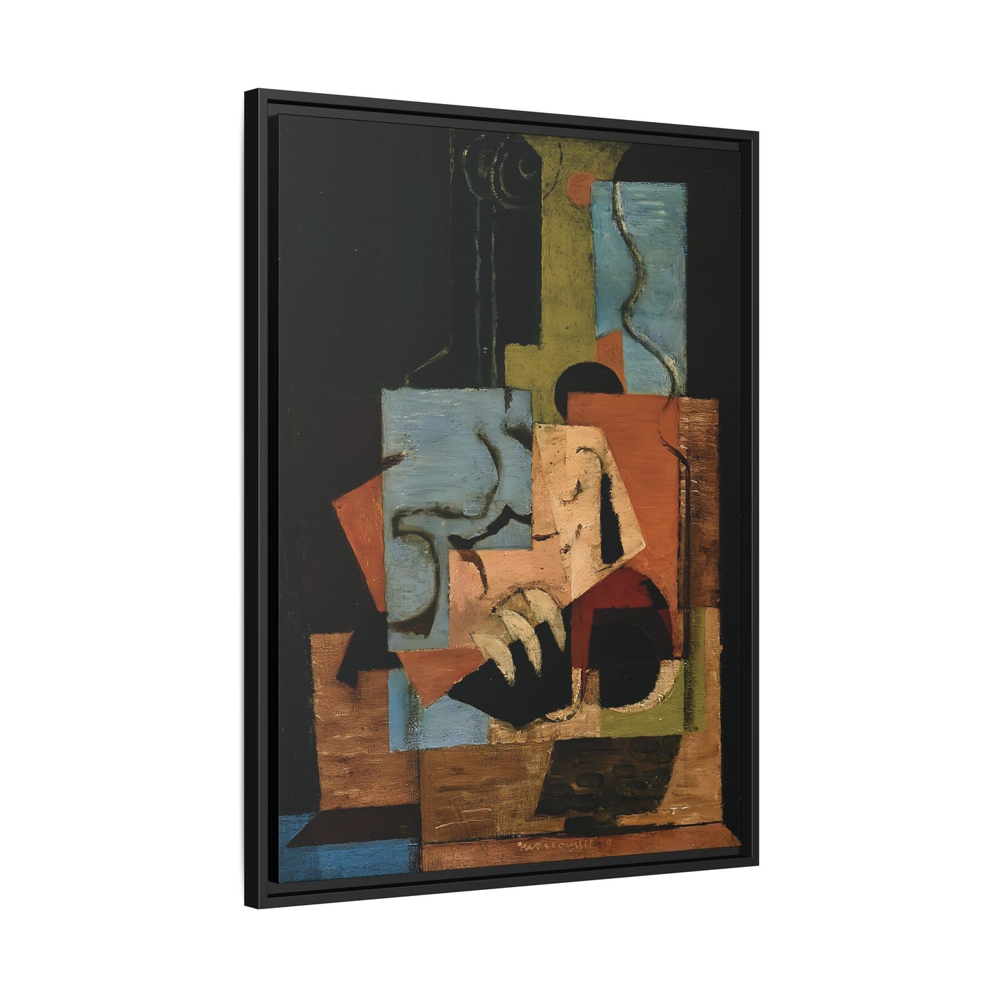 Composition (1919) by Louis Marcoussis / Toile encadrée sur caisse américaine