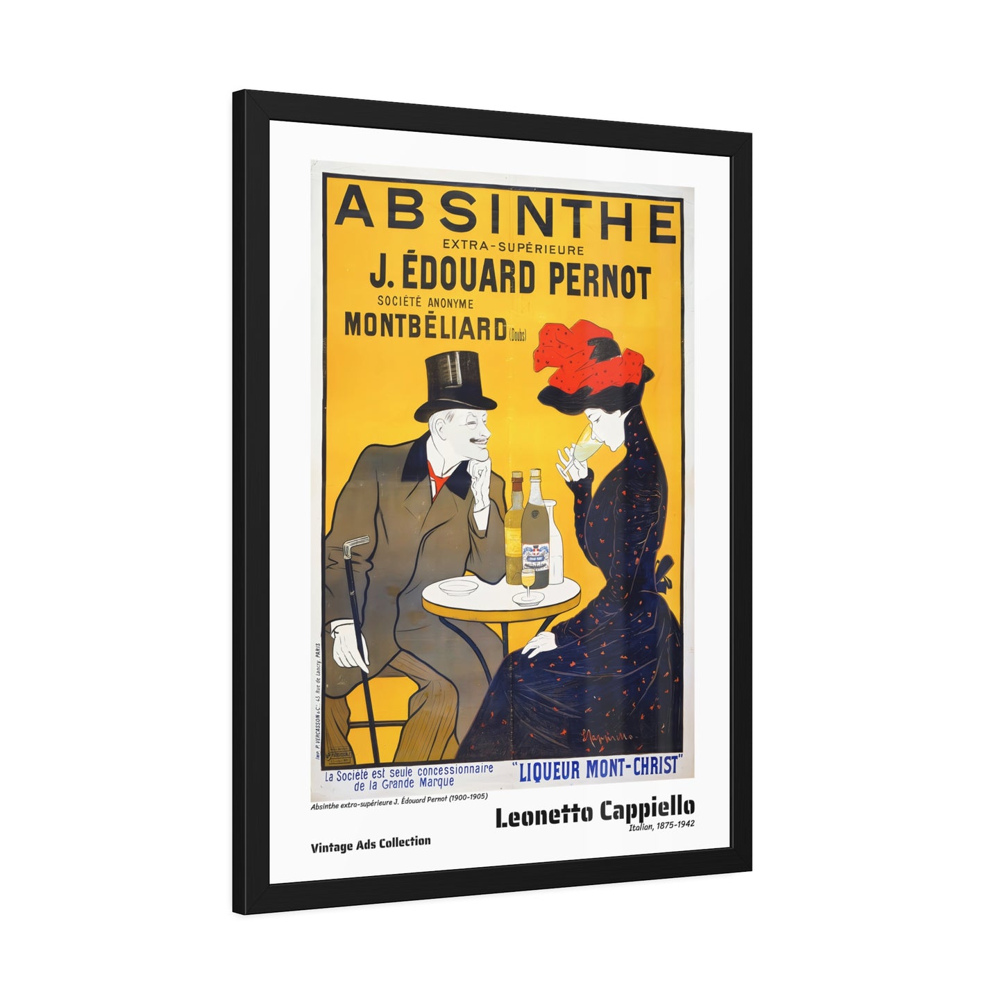 Absinthe extra-supérieure J. Édouard Pernot (1900-1905) by Leonetto Cappiello / Affiche Encadrée Série Vintage Ads Collection