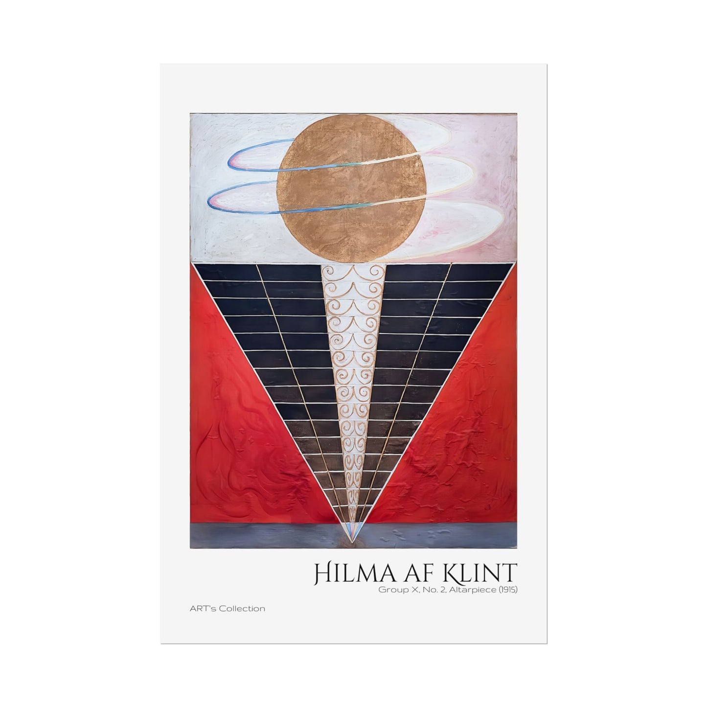 Group X No 2 Altarpiece (1915) by Hilma af Klint  / Affiche imprimée - Série ART's Collection