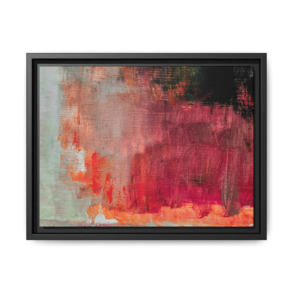 Tableau Contemporain Rubis "Série Sign Collections" / Toile encadrée sur caisse américaine