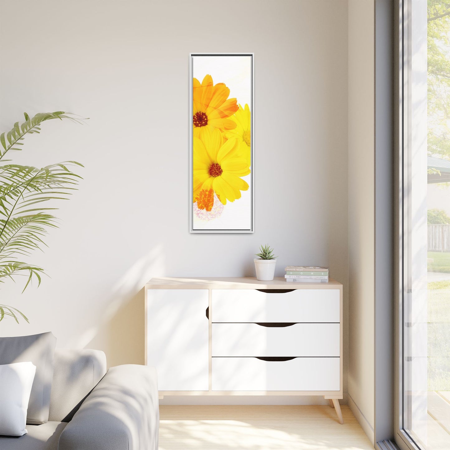 Collection Signature "FLORAL Numéro 16" sur Toile encadrée avec caisse américaine