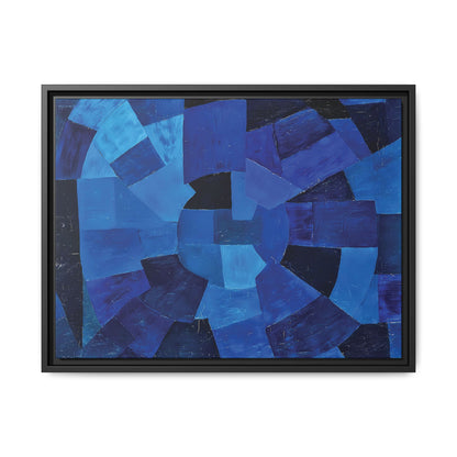 Komposition in Blau (1931) by Otto Freundlich / Toile encadrée sur caisse américaine