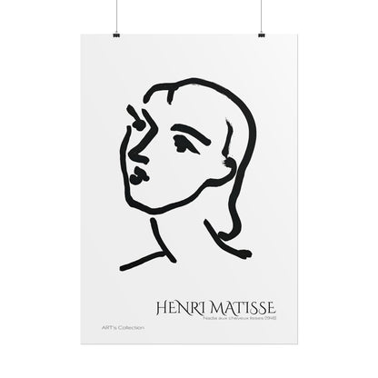 Nadia aux cheveux lisses (1948) by Henri Matisse / Affiche imprimée - Série ART's Collection