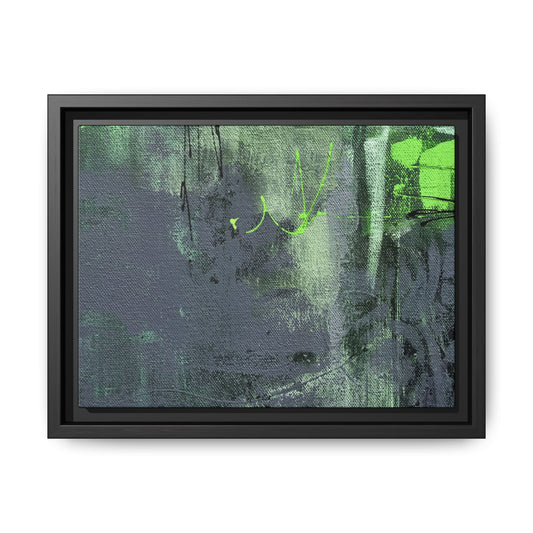 Tableau Beaux Arts Quartz & Emeraude "Série Sign Collections" / Toile encadrée sur caisse américaine