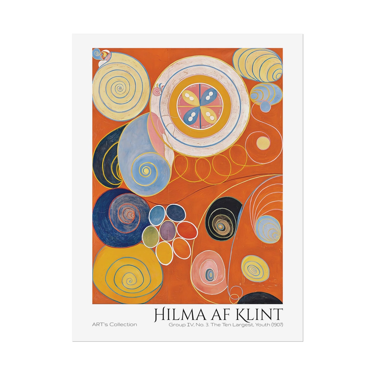Group IV, No. 3. The Ten Largest, Youth (1907) by Hilma af Klint  / Affiche imprimée - Série ART's Collection