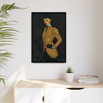 L'amazone (1909) by Amedeo Modigliani / Toile encadrée sur caisse américaine