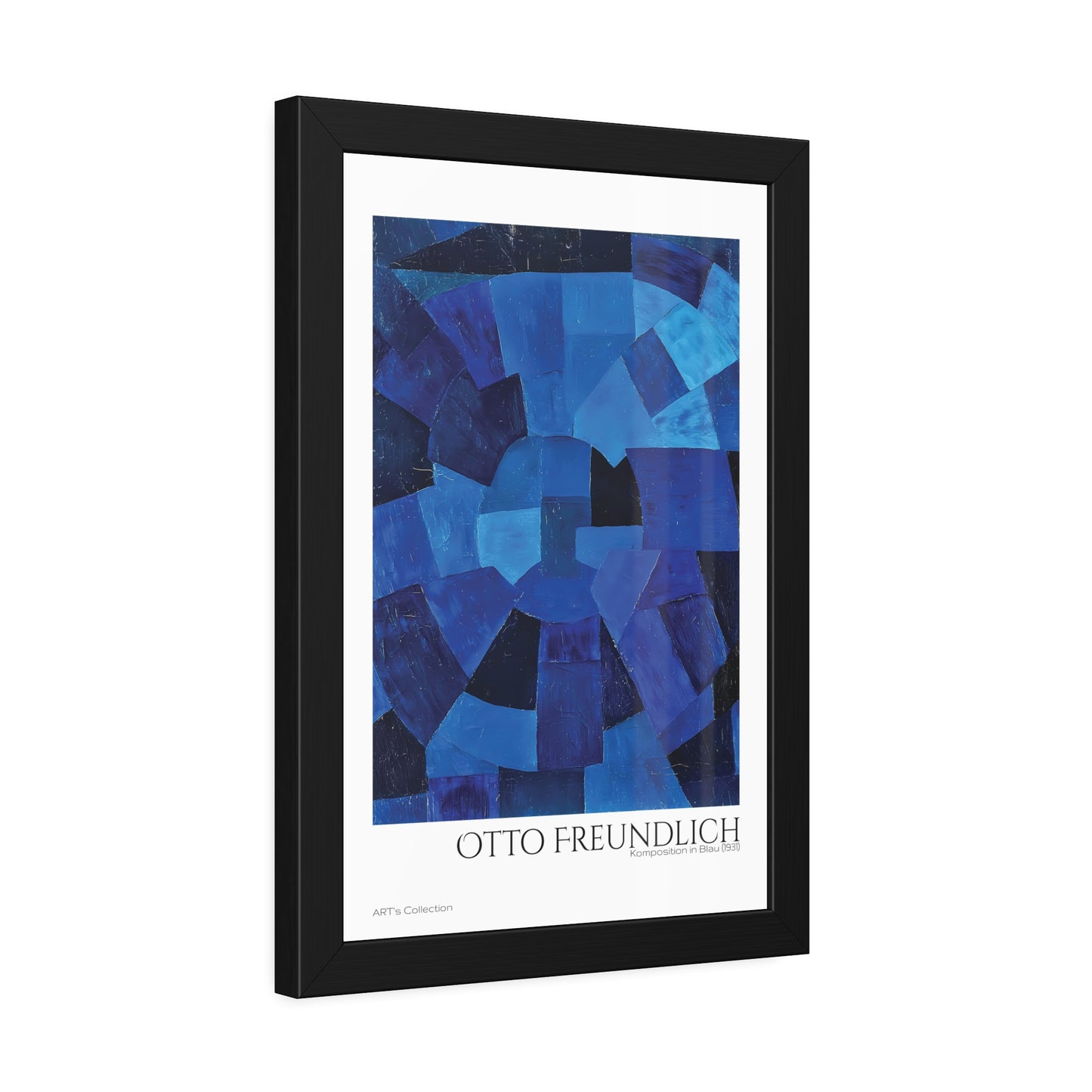 Komposition in Blau (1931) by Otto Freundlich  / Affiche Encadrée série ART's Collection