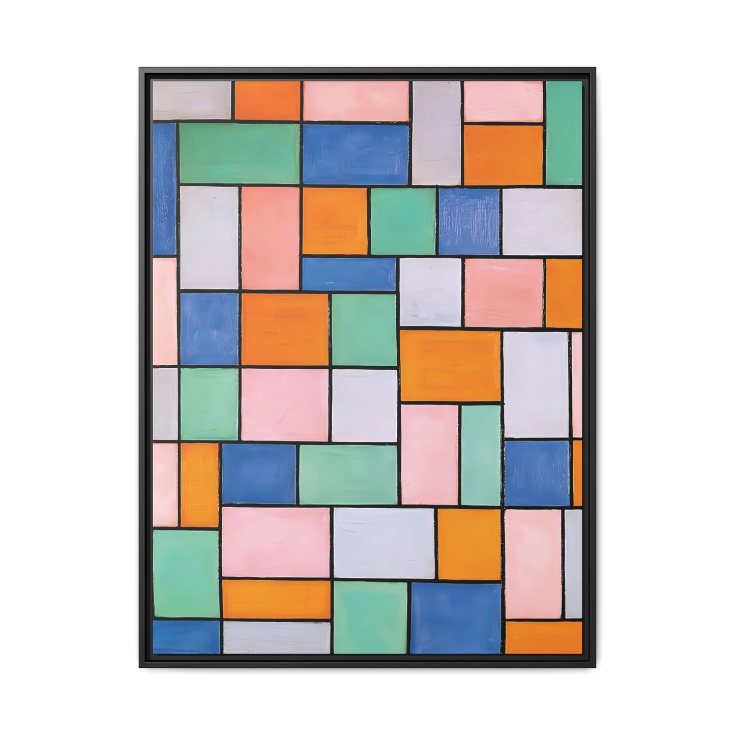 Composition in dissonances (1919) by Theo van Doesburg  / Toile encadrée sur caisse américaine