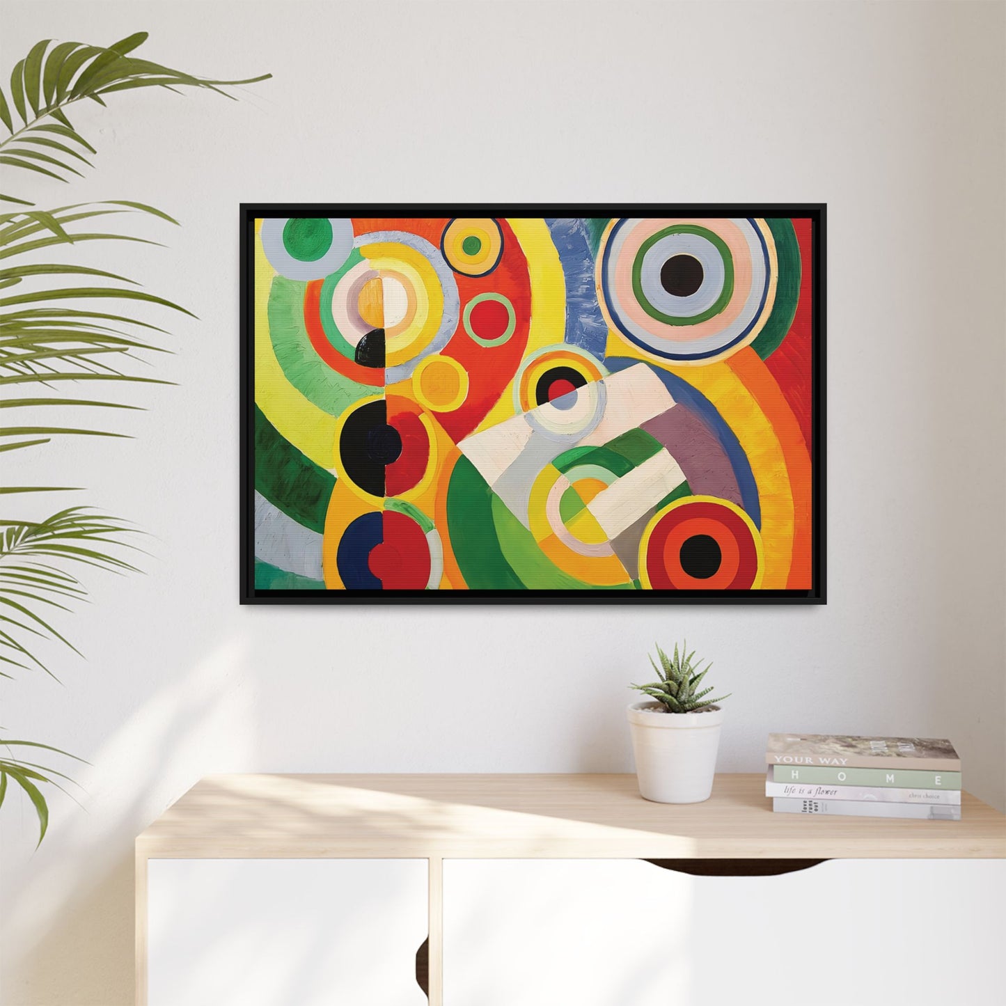 Rythme, Joie de vivre (1930) by Robert Delaunay  / Toile encadrée sur caisse américaine
