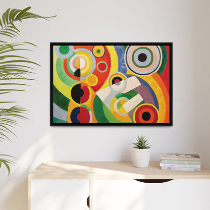 Rythme, Joie de vivre (1930) by Robert Delaunay  / Toile encadrée sur caisse américaine