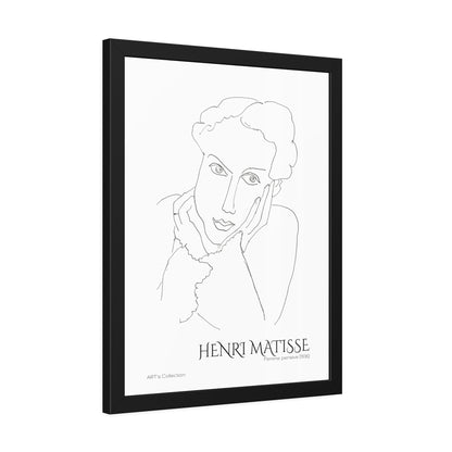 Femme pensive (1936) by Henri Matisse / Affiche Encadrée série ART's Collection